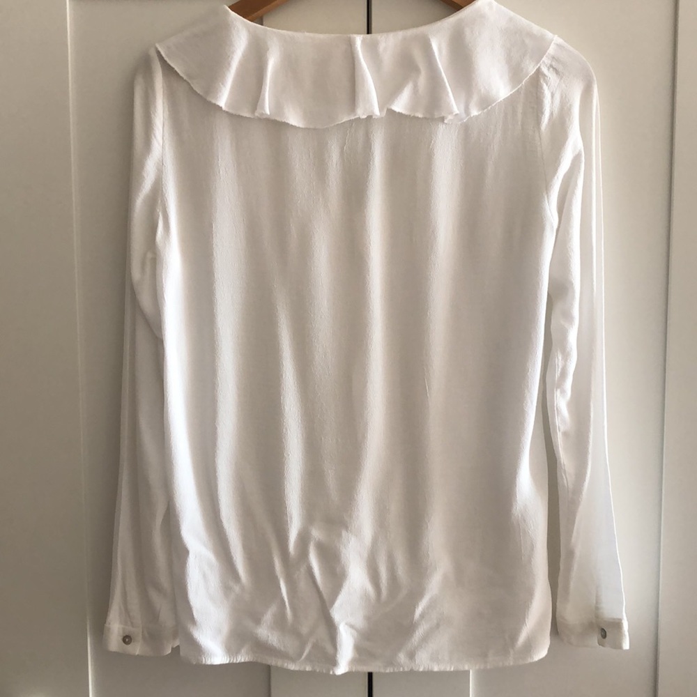 Zara Long Sleeved Ruffle Blouse - Picture 4 of 5